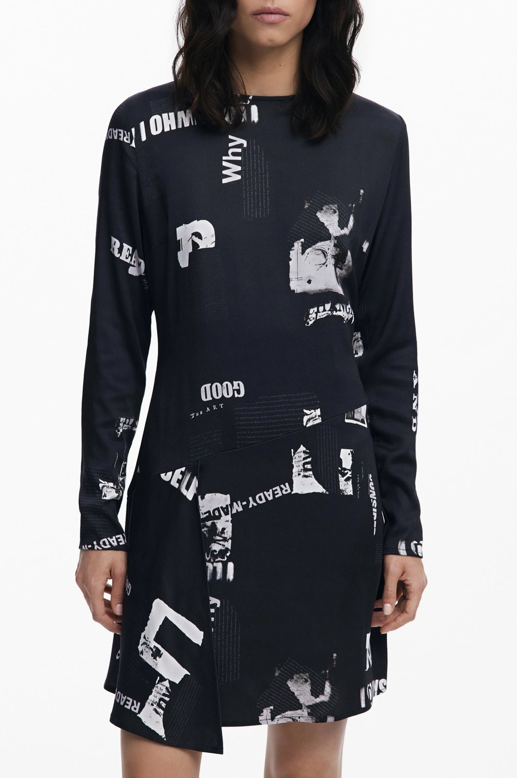 Fustan për femra DESIGUAL, i shkurtë, i zi