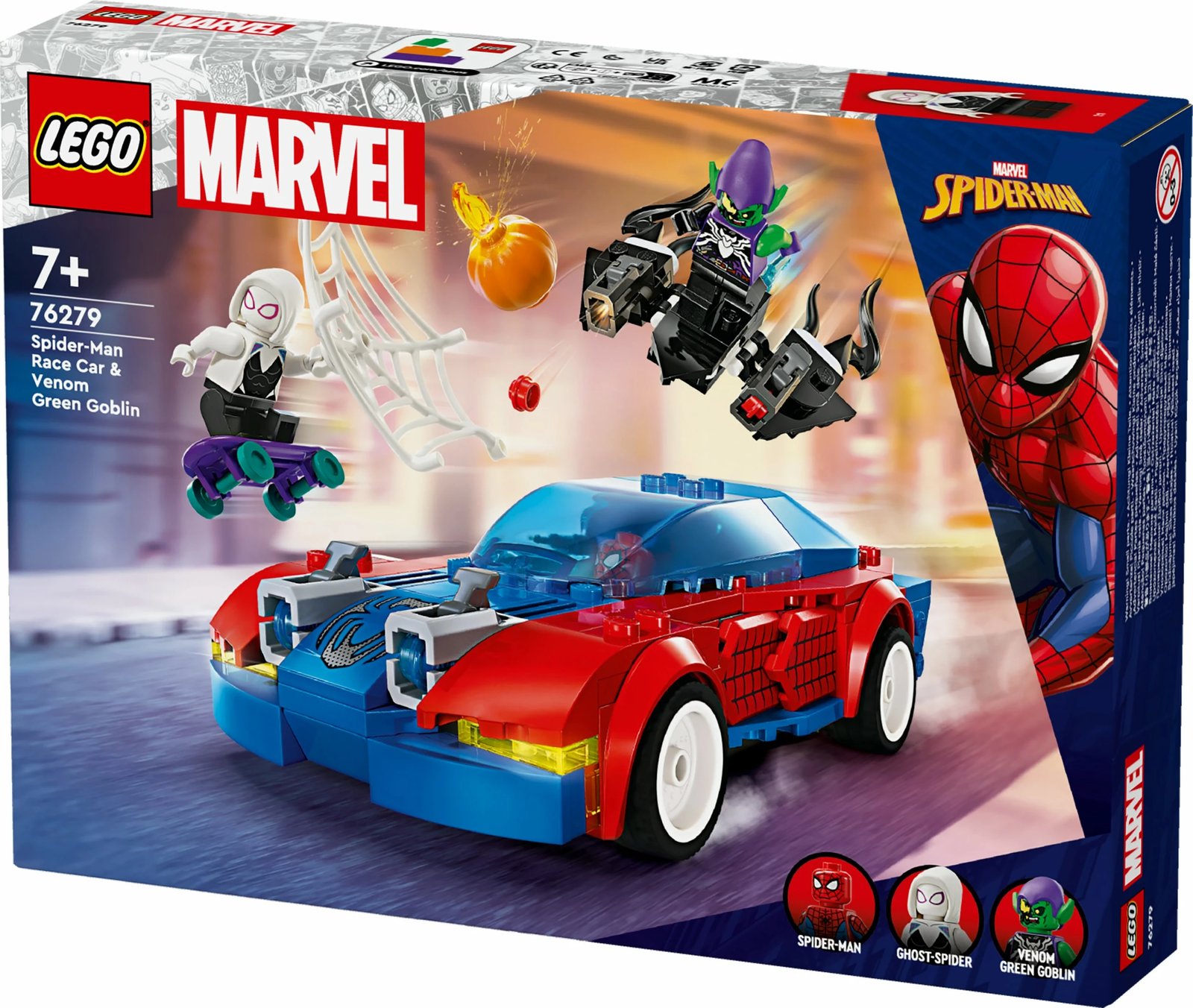 Set ndërtimi LEGO Marvel 76279 Spider-Man Race Car & Venom Green Goblin, shumëngjyrësh Set ndërtimi LEGO Marvel 76279 Spider-Man Race Car & Venom Green Goblin, shumëngjyrësh