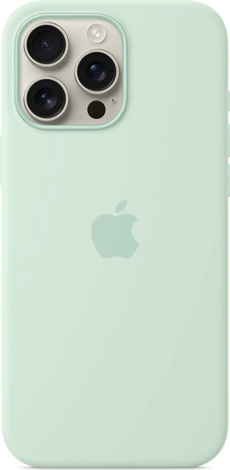 Mbështjellës Apple iPhone 16 Pro Max, silikon, MagSafe, aquamarine
