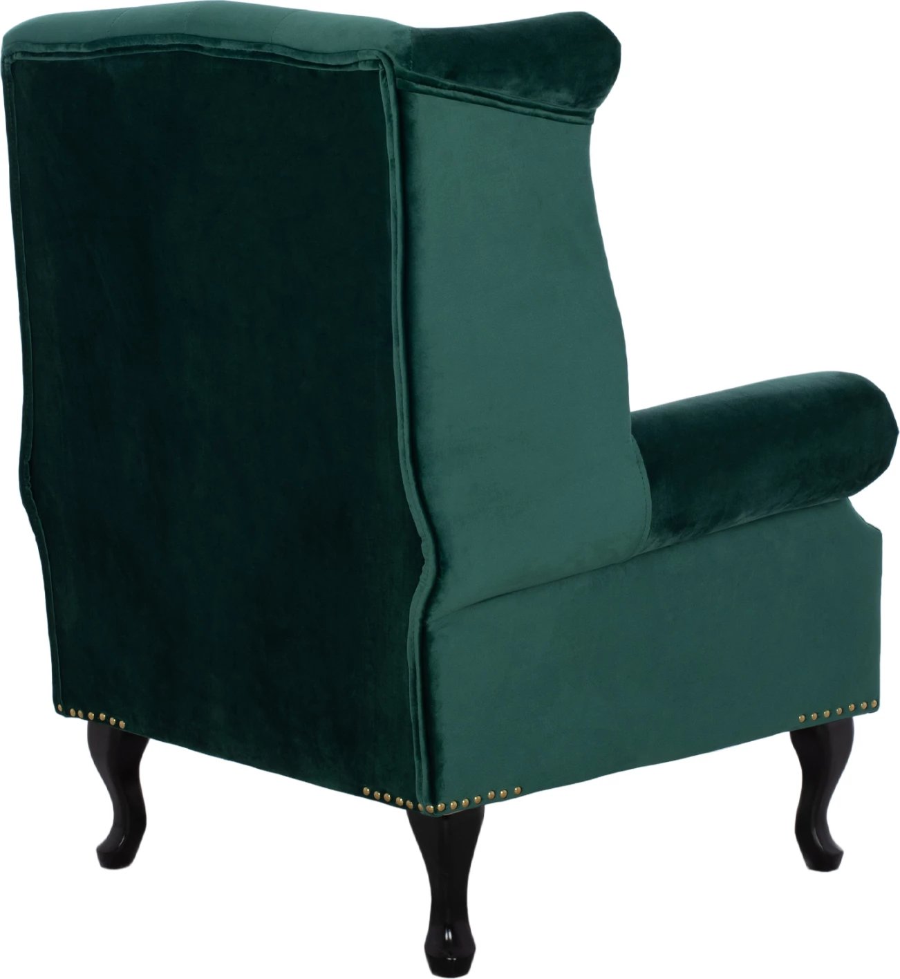 Fotelje Polina, kadife ngjyrë selvi, stil Chesterfield, FH0053.03