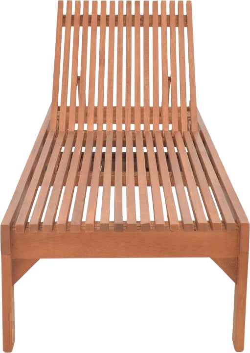 Shezlong Sunnie dru meranti, ngjyrë natyrale, 200x65x35cm
