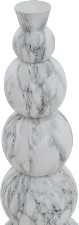 Vazo Lopel Inart metalike, ngjyrë e zezë-ari, D26x87cm