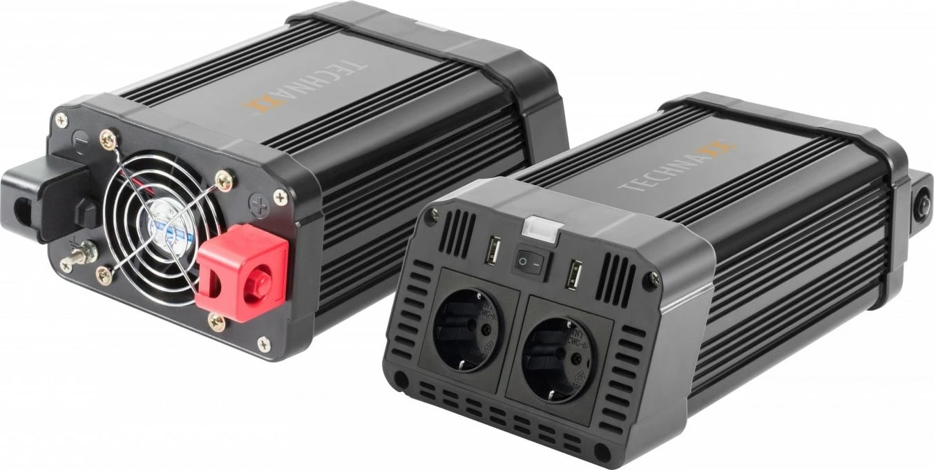 Inverter Technaxx TE16, 1200W, 2x 230V AC, 2x USB, zi
