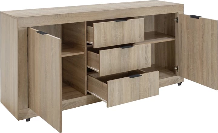 Bufe Doha, ngjyrë sonoma, 180x45x80.5cm