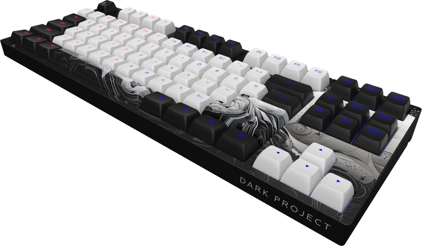 Tastierë Dark Project DPP87 InkPBT Top PrintG3MS, RGB, mekanike, bardhë e zezë