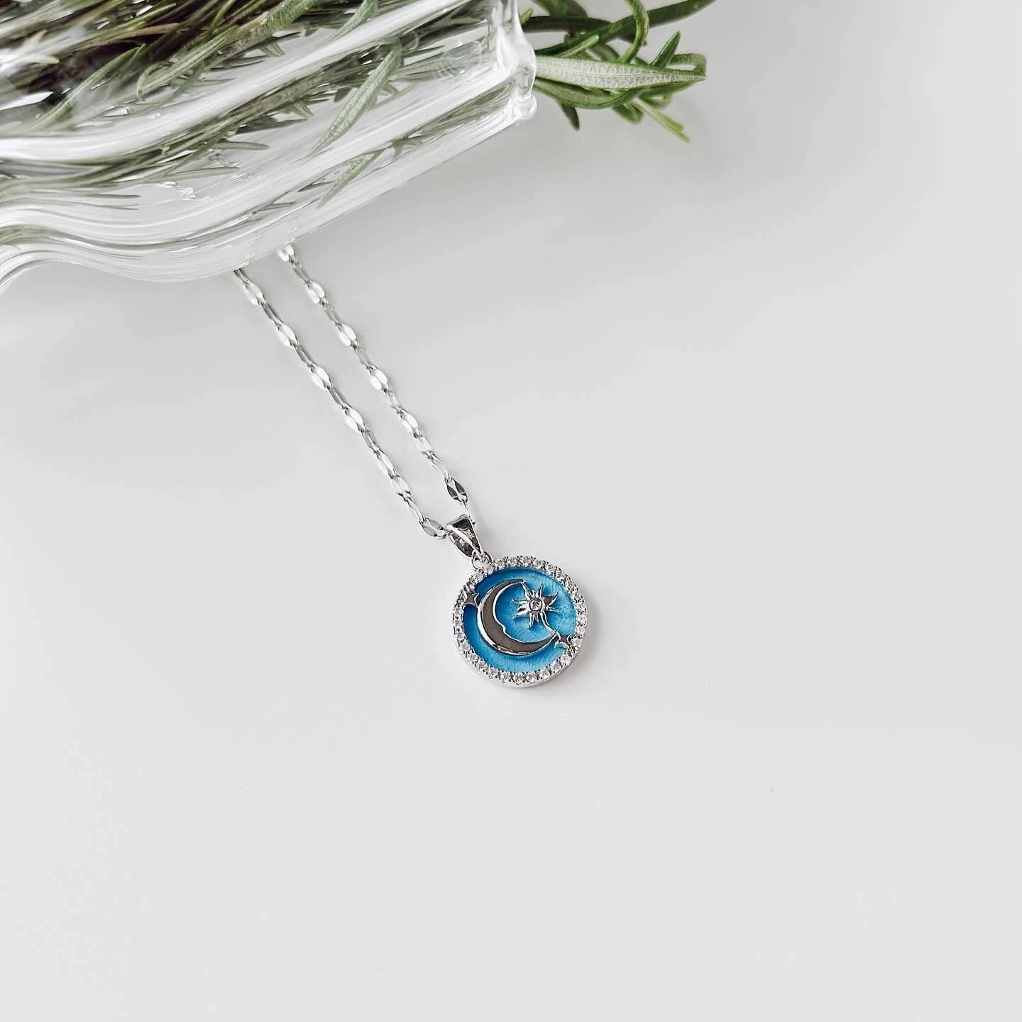 Qafore çeliku Jumeon, Sunmoon, ngjyrë argjendi dhe aqua