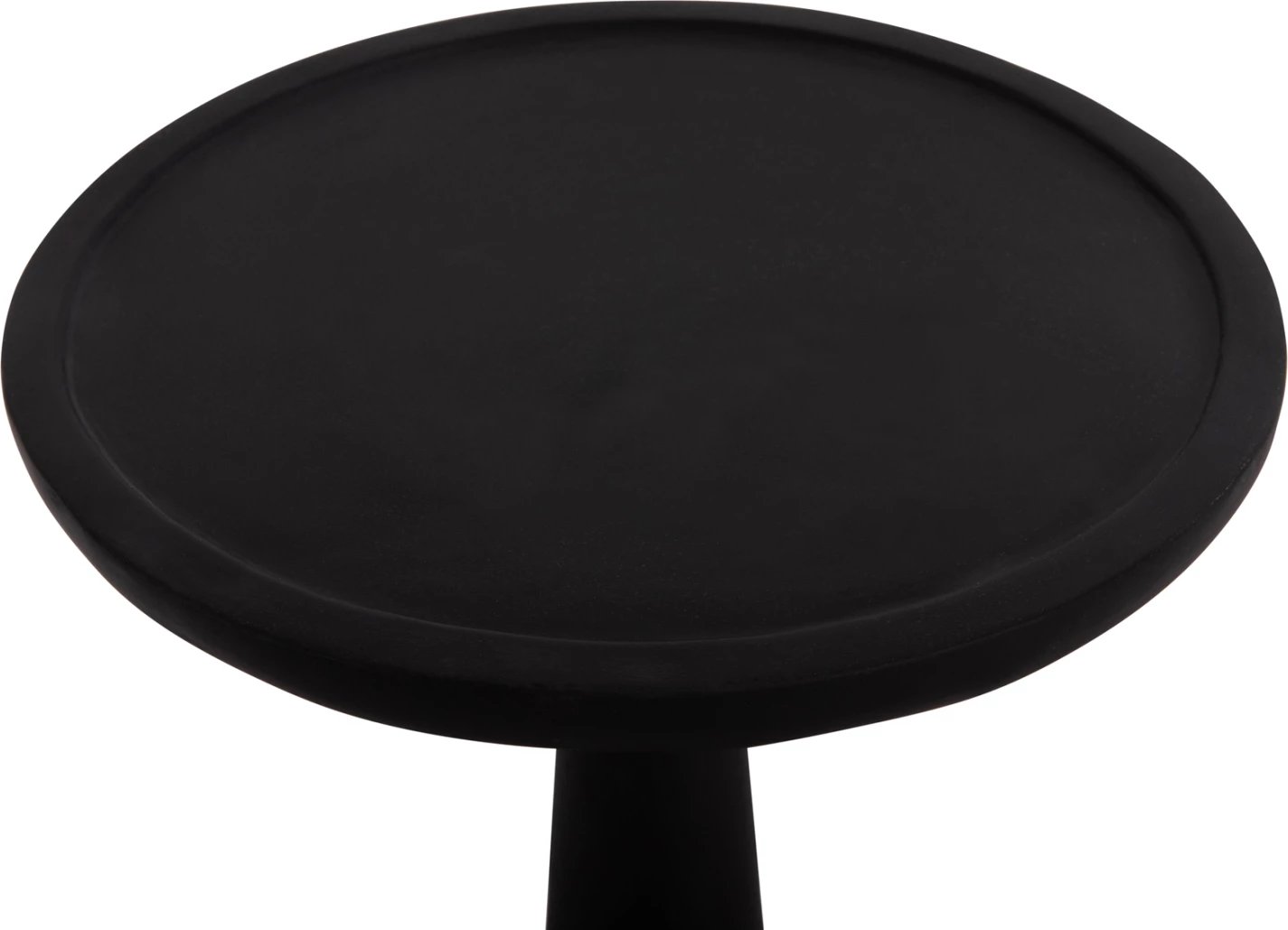 Tavolinë anësore e lartë, rrethore, ngjyrë e zezë, TORG FH18170.01, 41x62cm