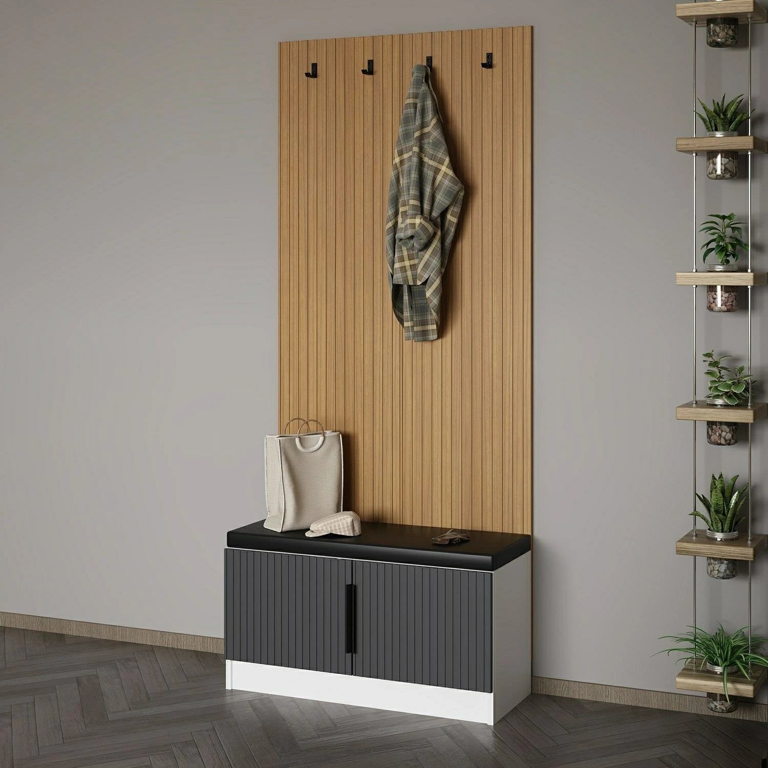 Stendë për korridor, ngjyrë antracit, Skye Decor, Noah - 8329