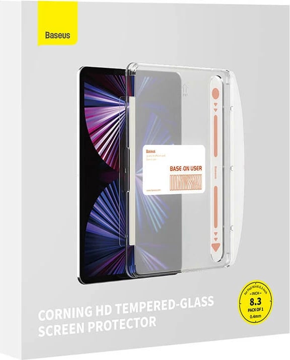 Xham i temperuar Baseus Corning 0.4mm për iPad Mini6 8.3" Xham i temperuar Baseus Corning 0.4mm për iPad Mini6 8.3"