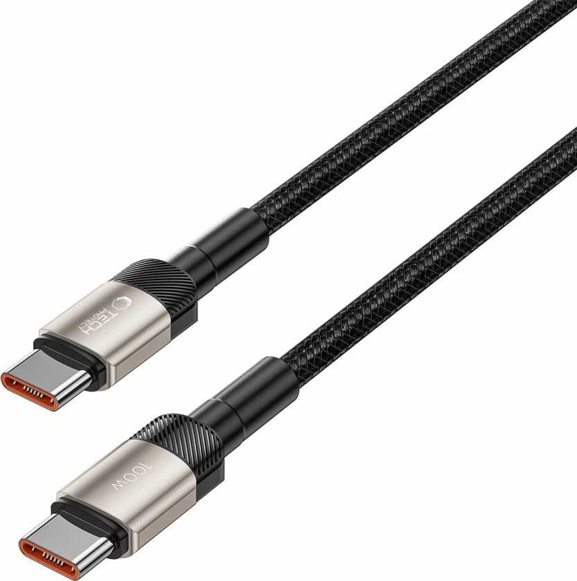 Kabllo USB-C/USB-C Tech-Protect UltraBoost Evo 2m, 100W, titanium