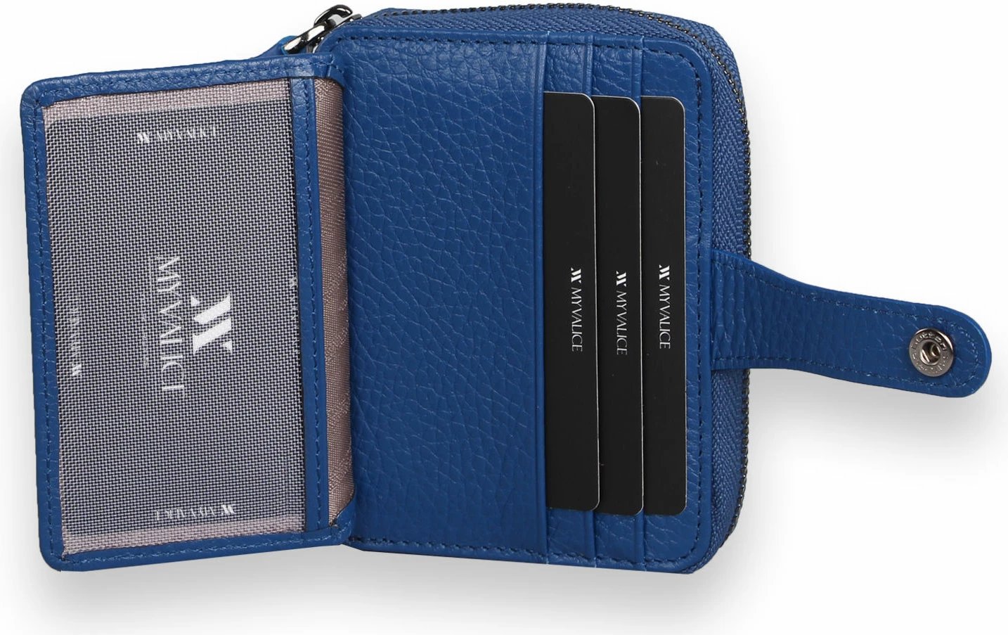 Portofol lëkure, ngjyrë sax blue, Zoozie Bags, 4267