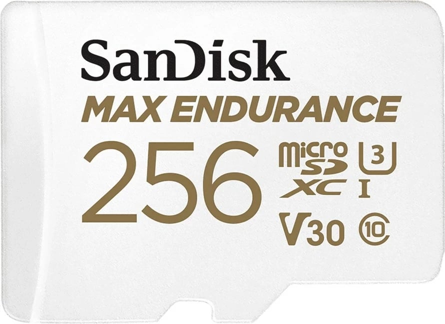 Kartelë SanDisk MAX ENDURANCE 256 GB MicroSDXC, e bardhë