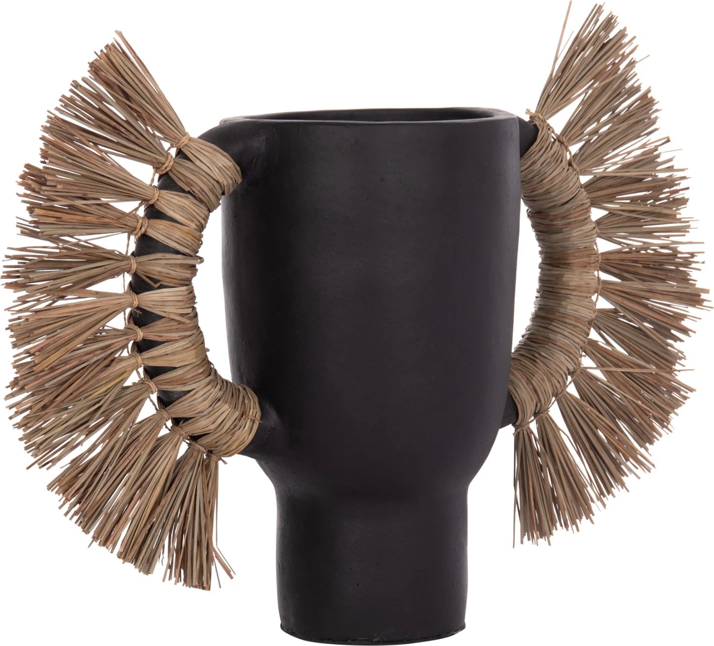 Vazo dekorative tavoline ALICA, terrakotë e zezë, me bar, FH4668.01L, 64x22x38cm Vazo dekorative tavoline ALICA, terrakotë e zezë, me bar, FH4668.01L, 64x22x38cm