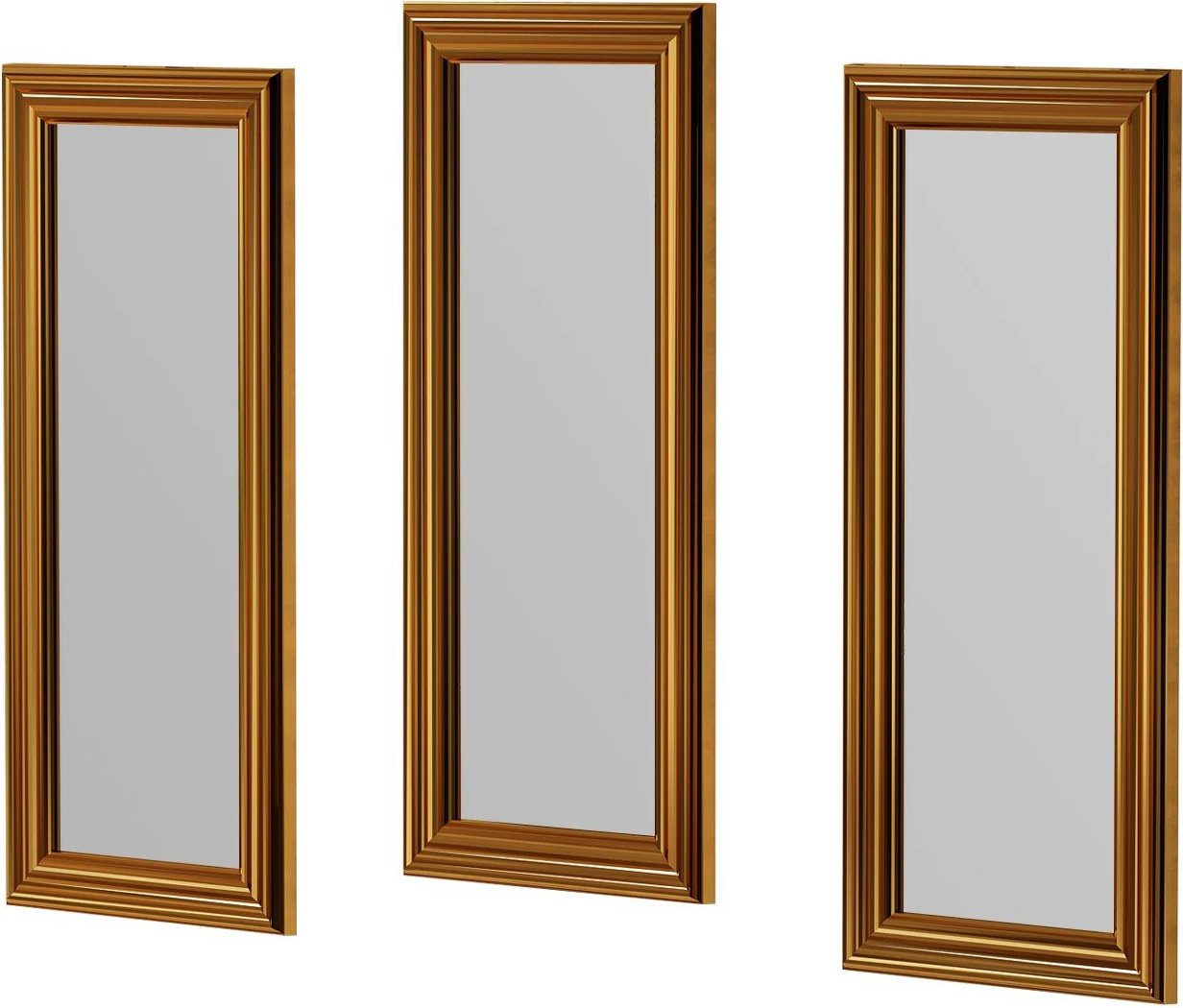 Set pasqyrash (3 copë), Skye Decor, bronzi, Lavia