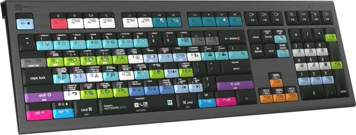 Tastierë LogicKeyboard Astra 2 Classic DE për Mac, Avid Media Composer, me taste të ngjyrosura