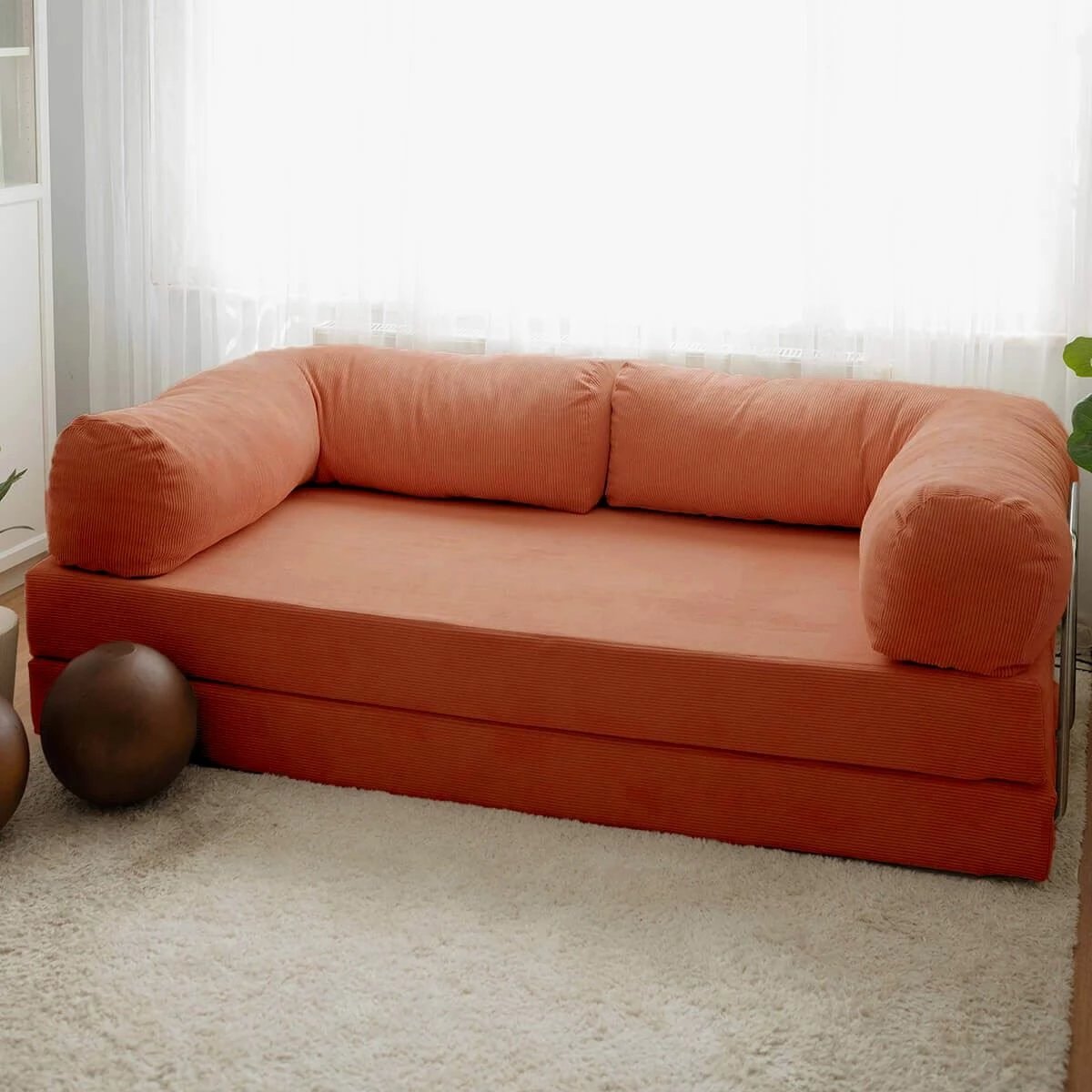 Divan-krevat treshe, ngjyrë vermilion, Atelier del Sofa, Nook