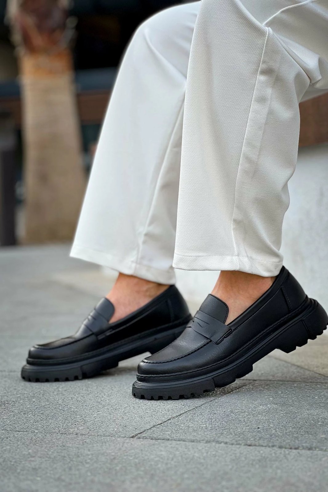 Këpucë për meshkuj, Chekich 2417 FST Black Men Loafer