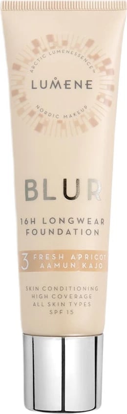 Fondatinë për femra Lumene Blur 16h Longwear Foundation SPF15 3 Fresh Apricot 30ml