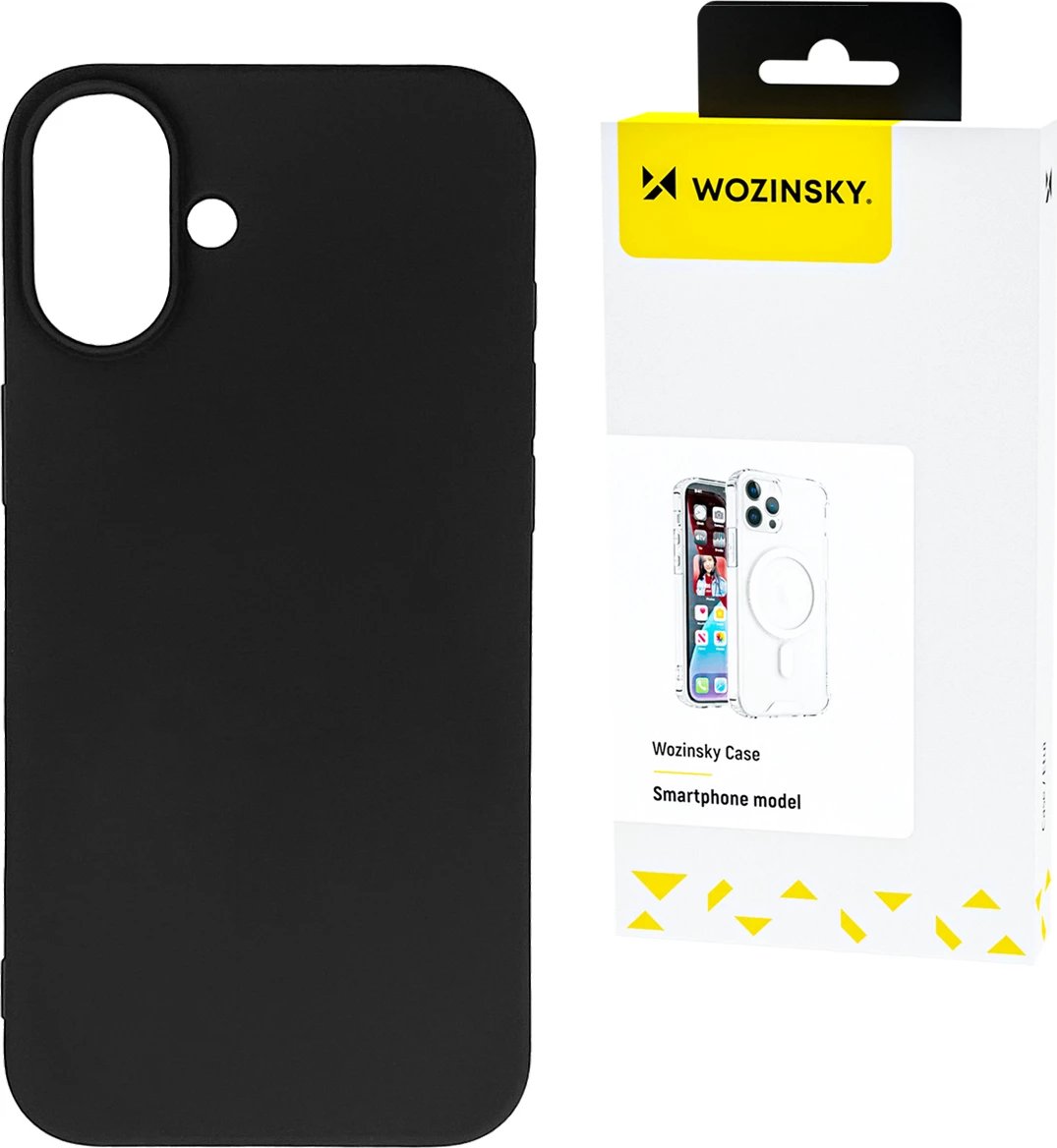 Mbështjellës silikon për celular Wozinsky, Samsung Galaxy S25+, i zi