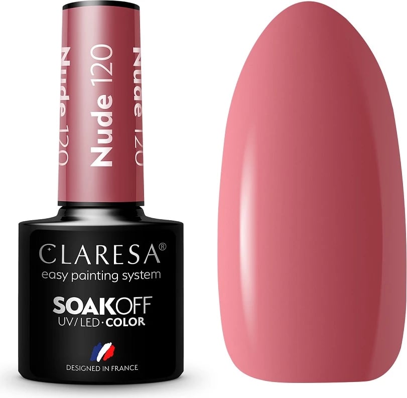 Llak për thonj për femra Claresa Nude Hybrid 120, 5g