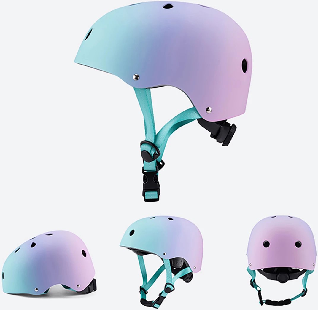 Helmetë biçiklete/BMX/scooter Wozinsky HT-38GR S (48-52 cm), PC+EPS, rrotë rregulluese 360°, 340 g, ventilim, gradient rozë