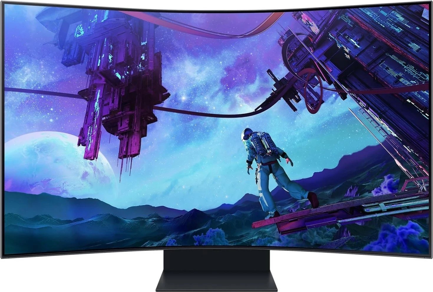 Monitor Samsung Odyssey Ark G9, 55", VA Curved, 4K, Mini LED, 165Hz, HDR10+, e zezë