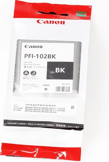 Rezervuar boje Canon PFI-102BK (0895B001) 130 ml, e zezë