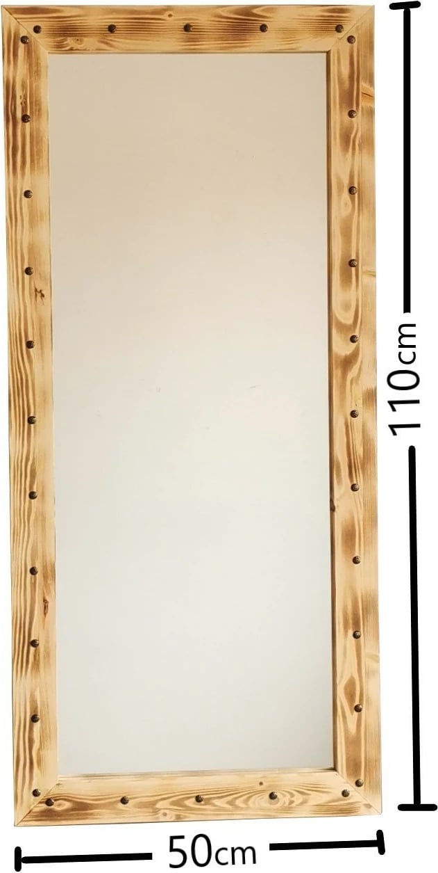 Pasqyrë prej druri, ngjyrë arre, Hanah Home, Z50110ES, 50x110cm