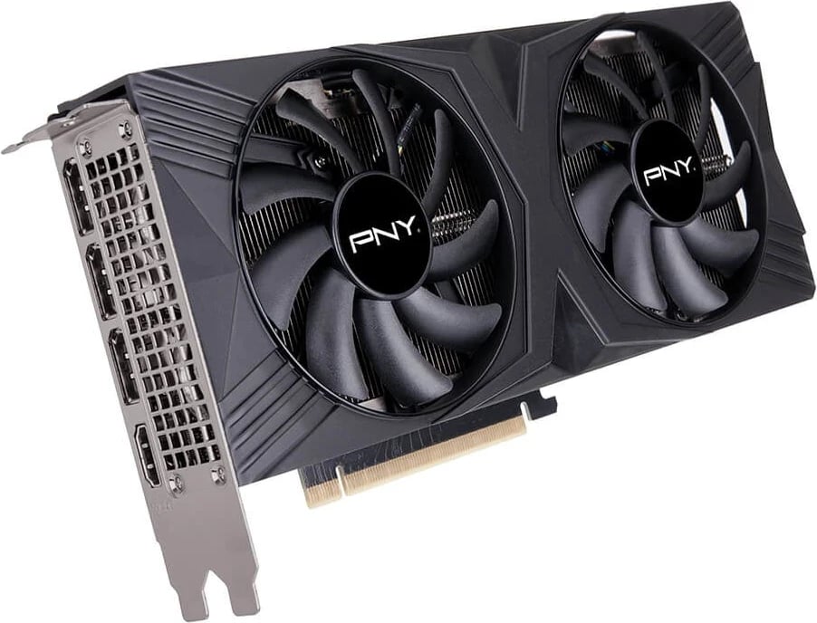Kartelë grafike PNY GeForce RTX 4070 SUPER 12GB OC DF, e zezë