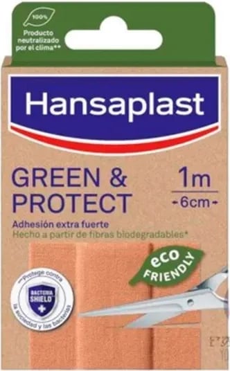 Plastera Hansaplast Green & Protect, 10 copë