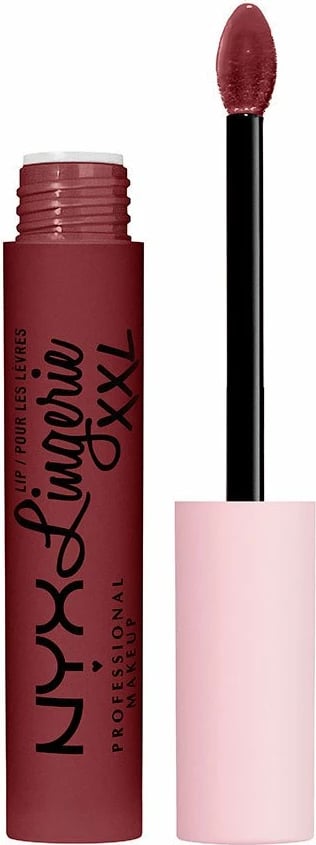 Buzëkuq i lëngshëm mat NYX Lip Lingerie XXL Strip y Tease unisex