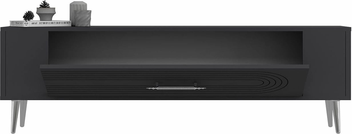 Komodë TV Skye Decor, Retrol3, anthracite, silver