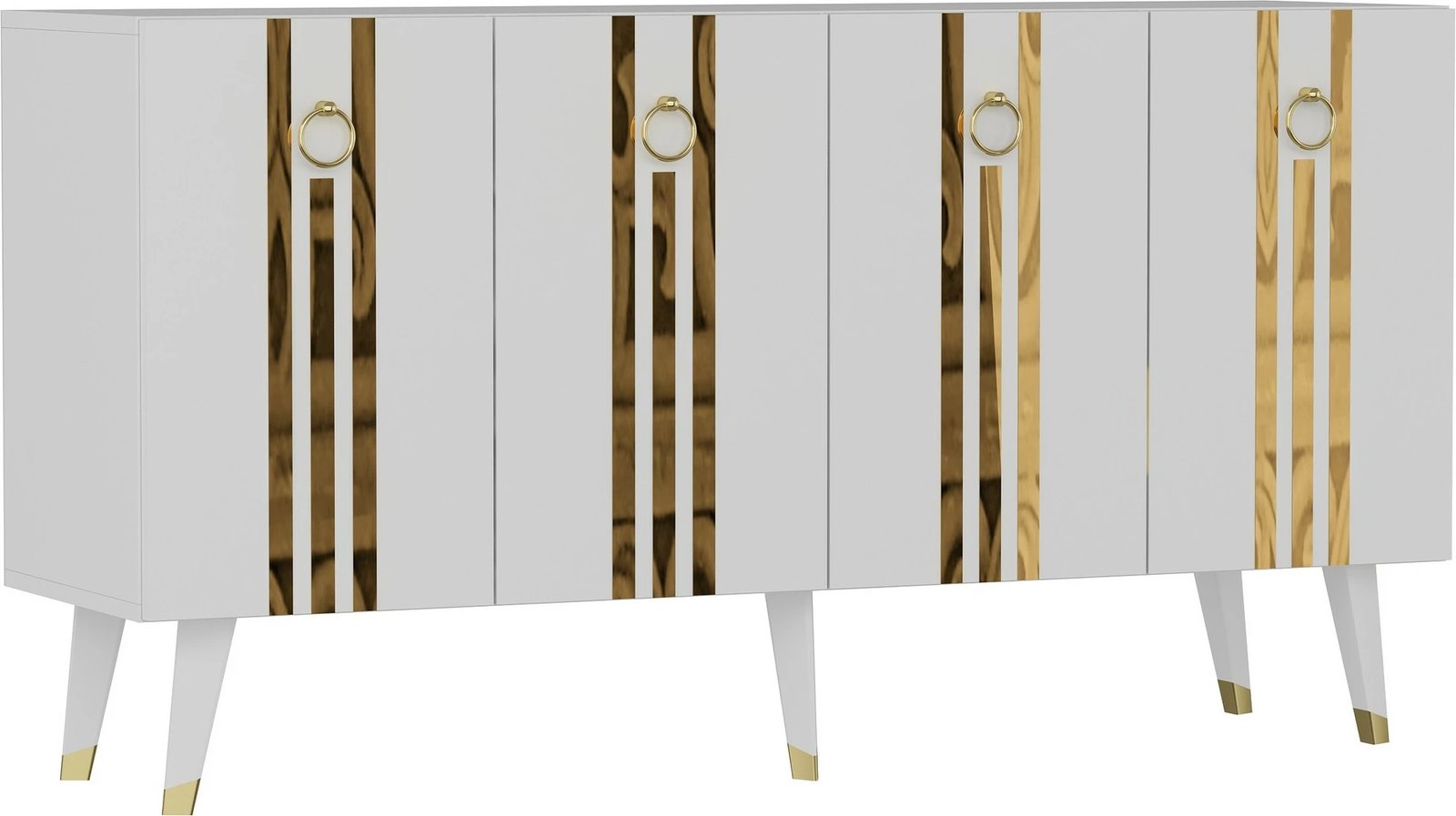 Konsolë Hanah Home, Isil, e bardhë dhe ari