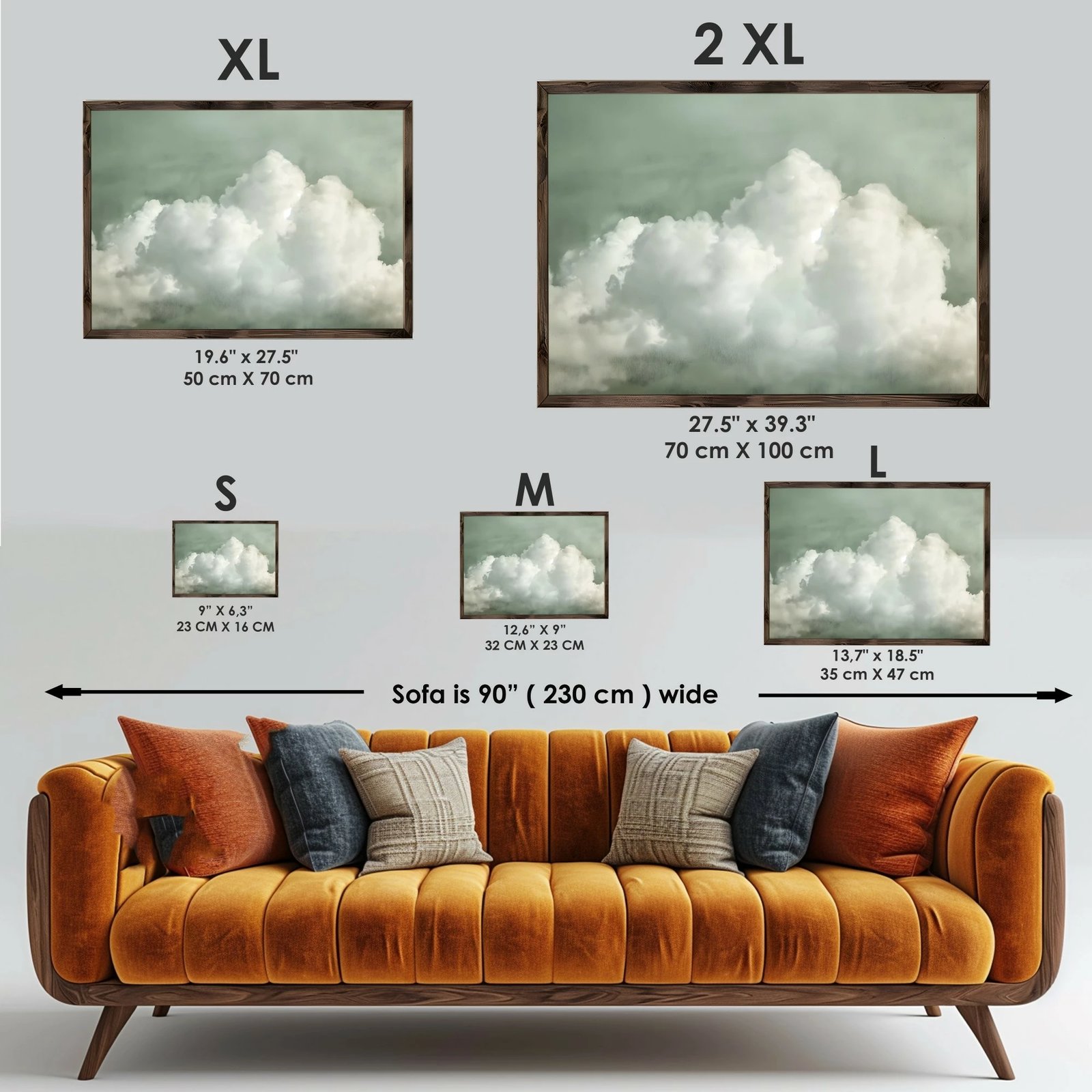 Pikturë dekorative me kornizë MDF, shumëngjyrëshe, Wallity, GE206-L