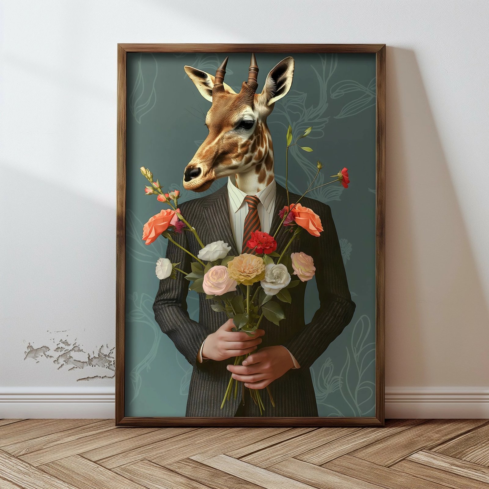 Pikturë dekorative me kornizë MDF, shumëngjyrëshe, Wallity GE141-L