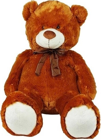 Ari pelushi, Madej, 001771, 70 cm, me fjongo, kafe