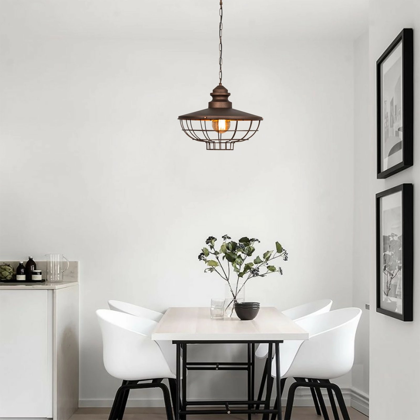 Llambë tavani Opviq, Sivani Tel, ngjyrë kafe e errët, MR-635