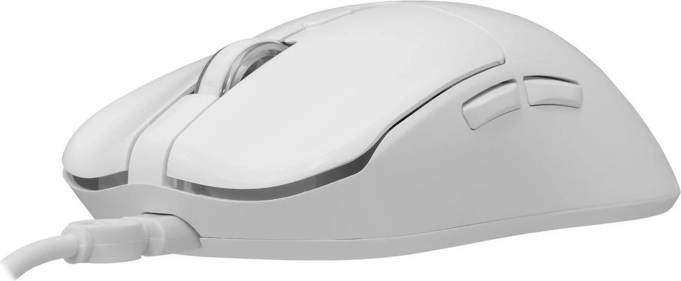 Tastierë me maus Baracuda Orca BGC-011, RGB, full-size, bardhë