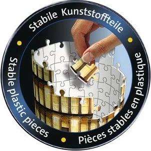 Puzzle 3D Ravensburger Leaning Tower of Pisa 216 copa plastik, për fëmijë dhe të rritur