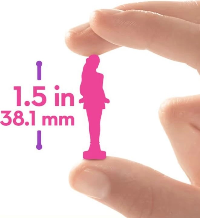 Lodër mini Barbie Mattel Mini BarbieLand Color Reveal HYF28, plastikë, 3.8 cm