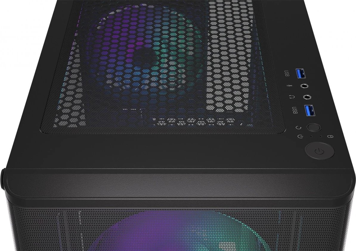 Kasë Endorfy Ventum 200 ARGB, e zezë