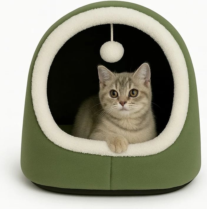 Shtrat për mace, Alaska STD, ngjyrë e gjelbër