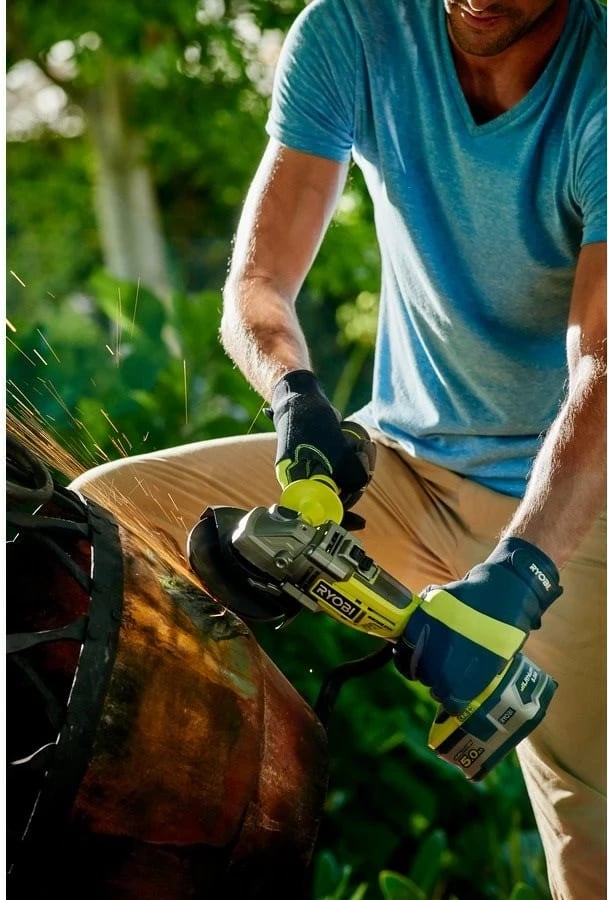 Grinder këndi Ryobi R18AG7-0, 12.5 cm, 11000 RPM, Jeshil