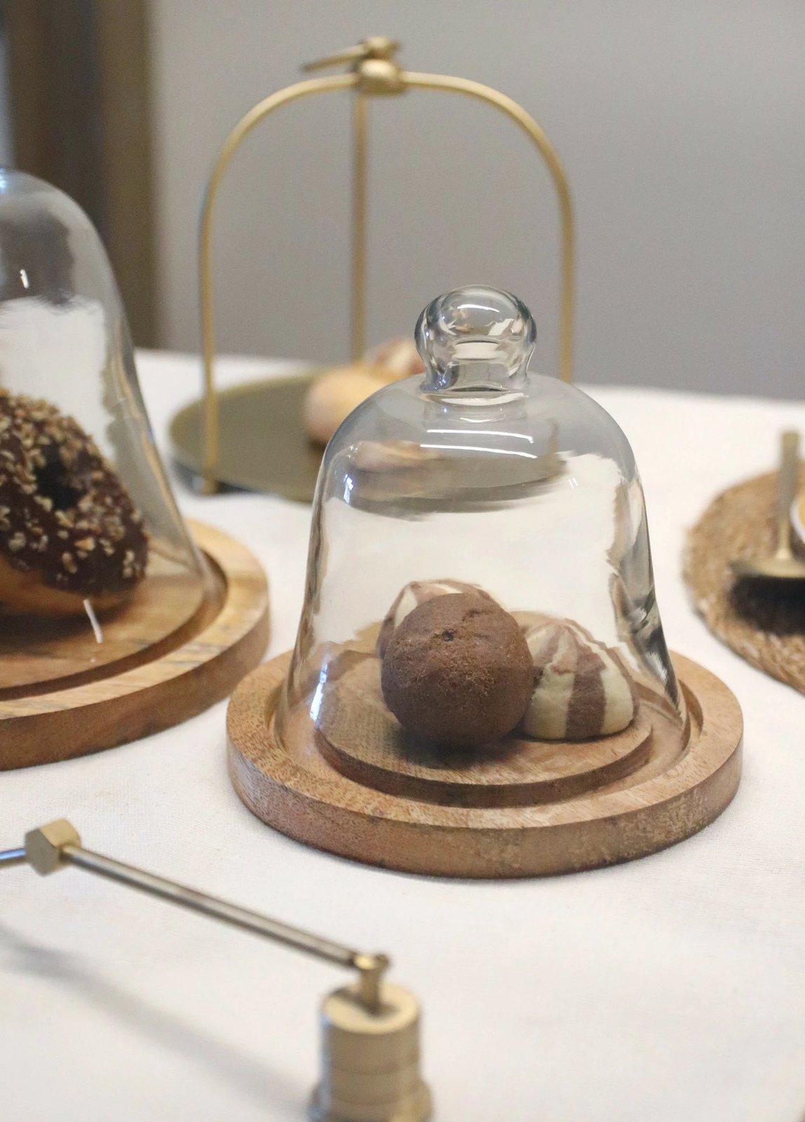 Pjatë për servirje torte Hermia, CAM0391, transparente, 15x16x16cm