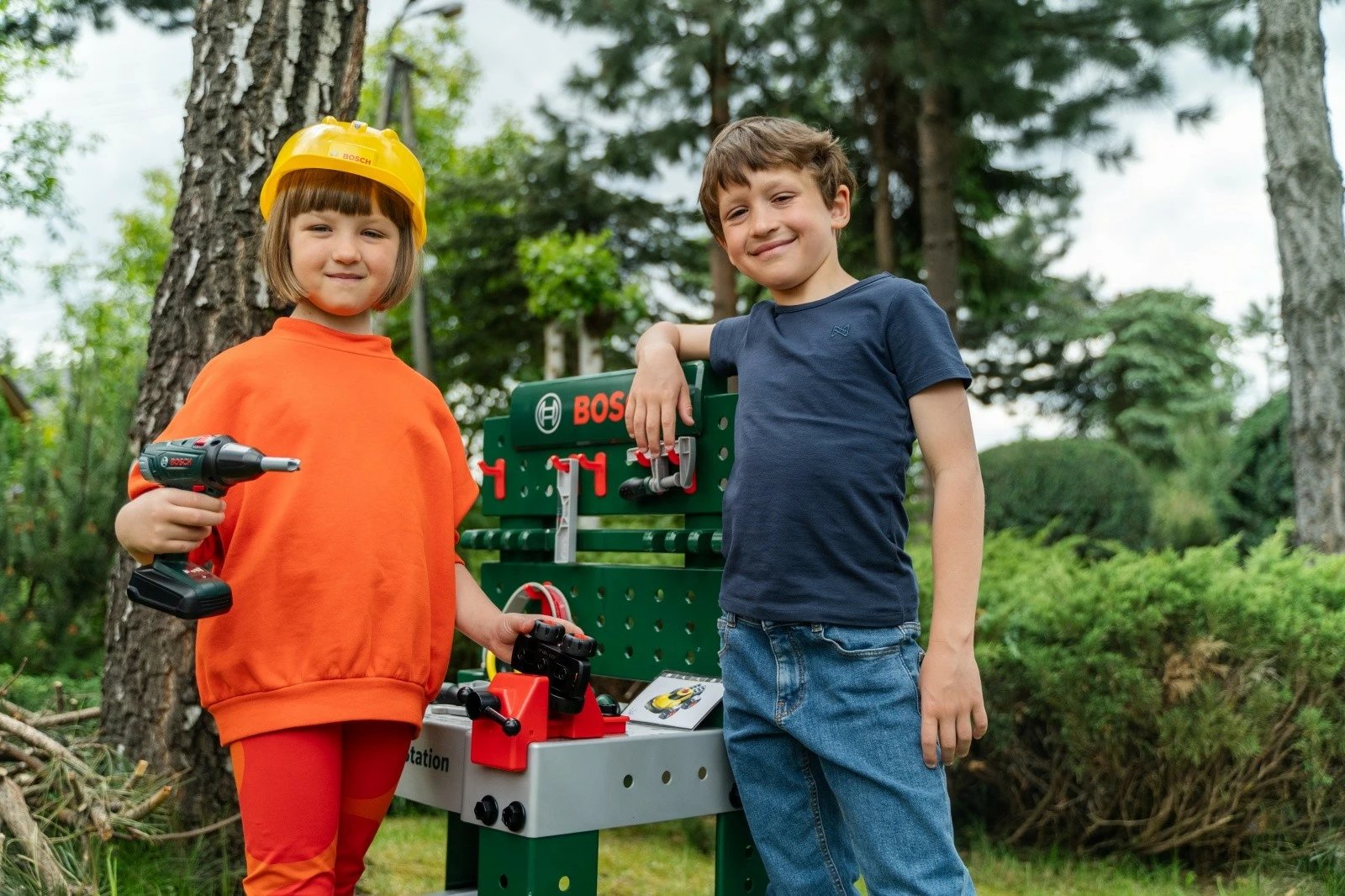 Tavolinë pune lodër për fëmijë Klein Bosch Workshop, 81 pjesë, shumëngjyrëshe