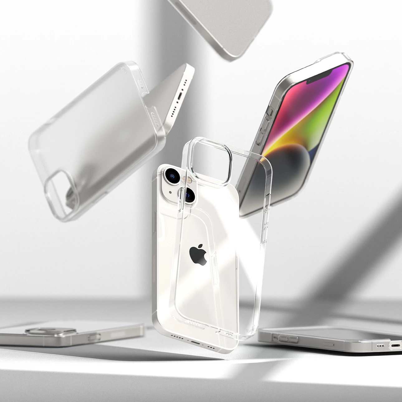 Mbështjellës Ringke Slim për iPhone 14 Plus, ultra i hollë, gjysmë-transparent