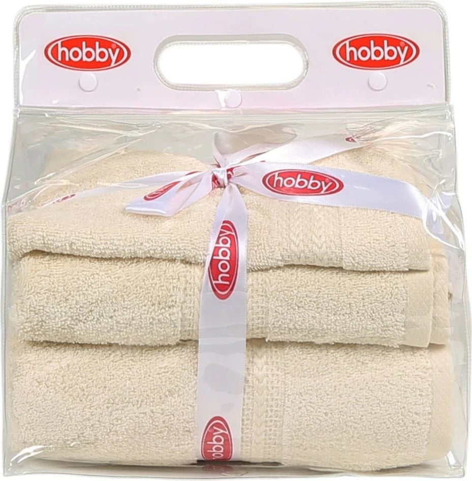 Set peshqirësh (3 copë), Mijölnir, krem