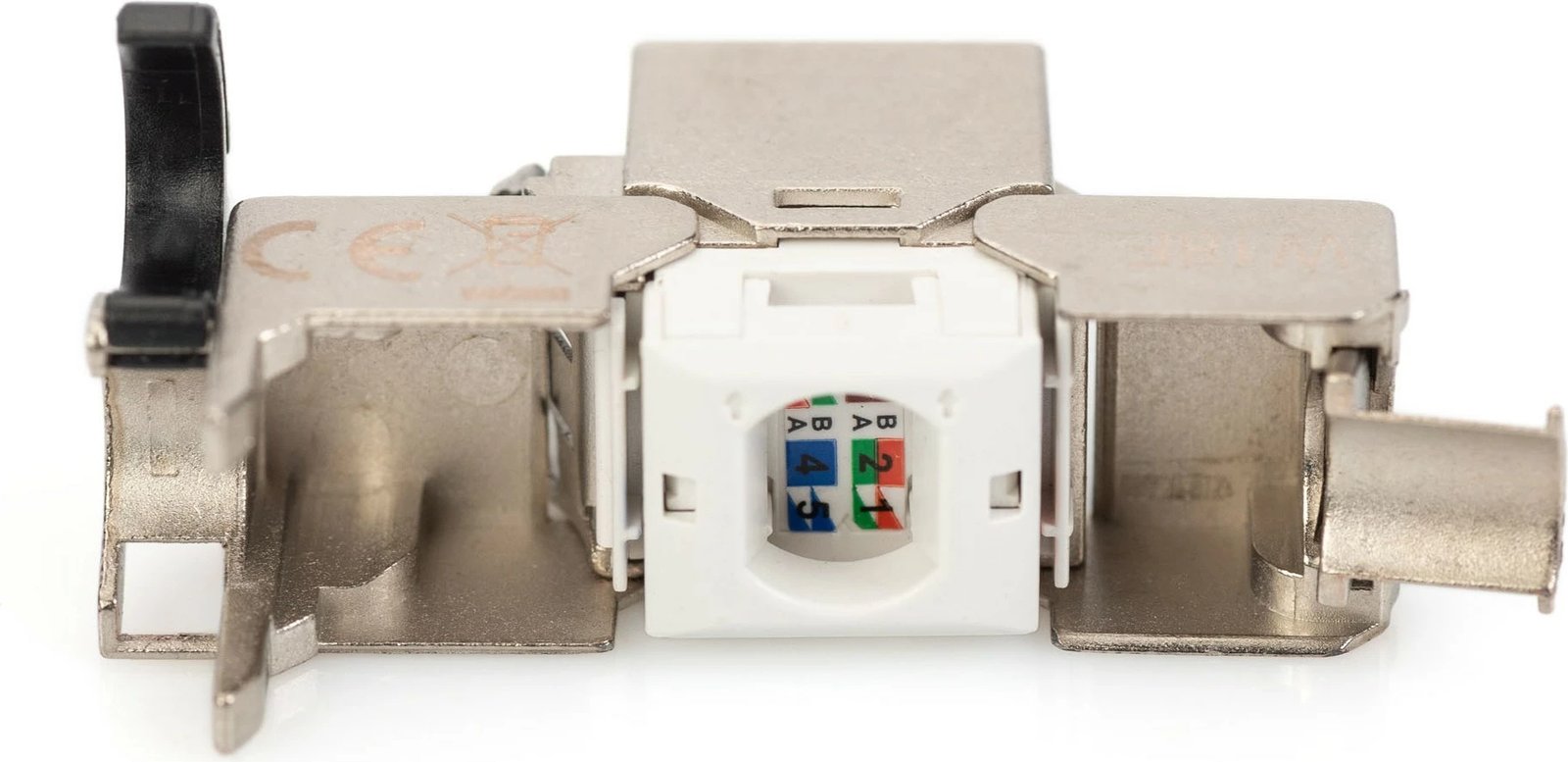 Keystone modul Digitus DN-93619-24, Cat6A, shielded, RJ-45, set 24 copë, argjendtë