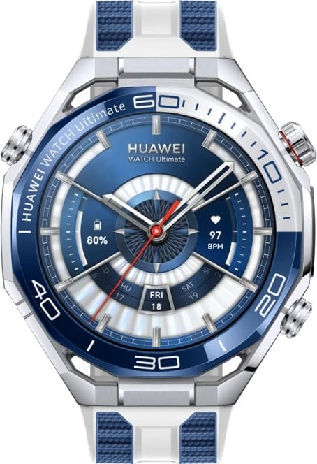 Smartwatch HUAWEI WATCH Ultimate 2 March-B29, blu dhe bardhë