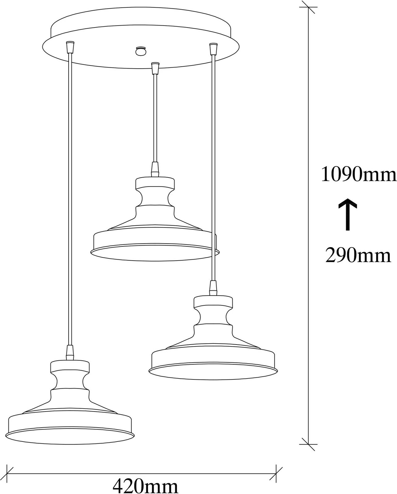 Llambë varëse Opviq, Berceste - 182VINTAGE-S2, ngjyrë vintage